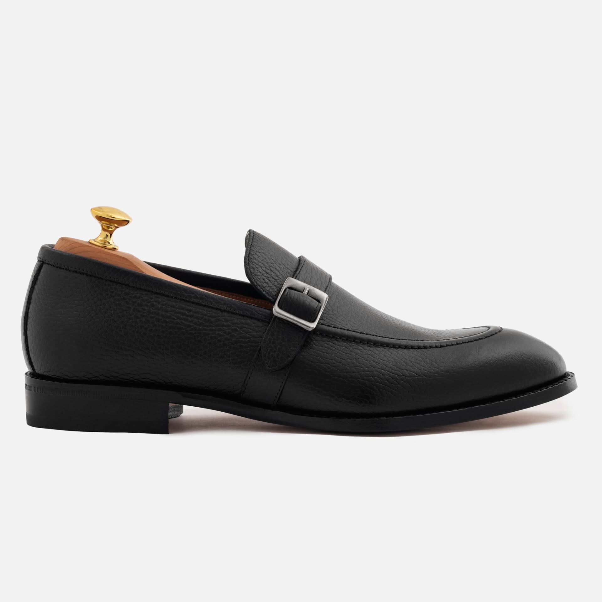 Archie Belted Loafer - Men’s  Pebbled Leather - Image 2