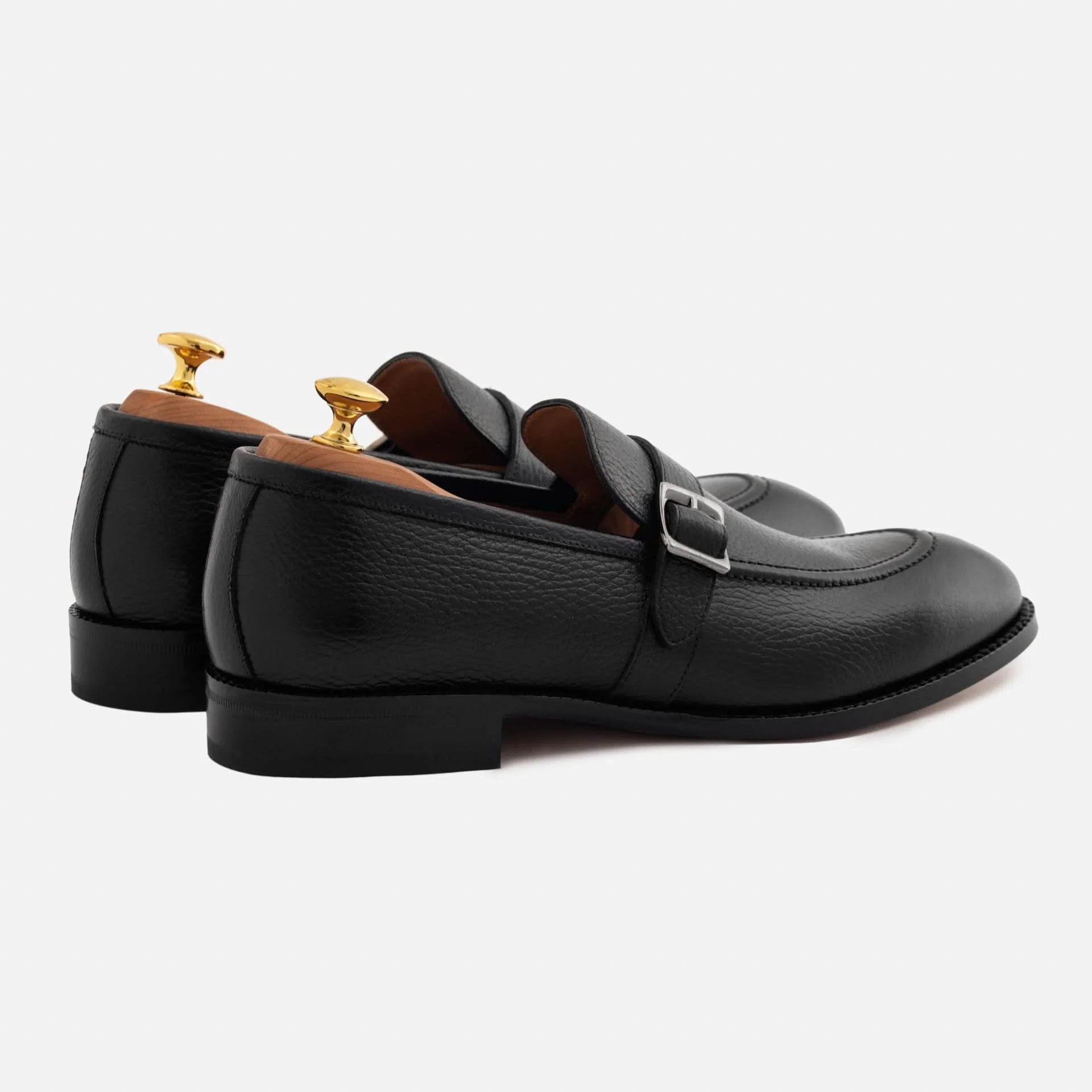 Archie Belted Loafer - Men’s  Pebbled Leather - Image 3