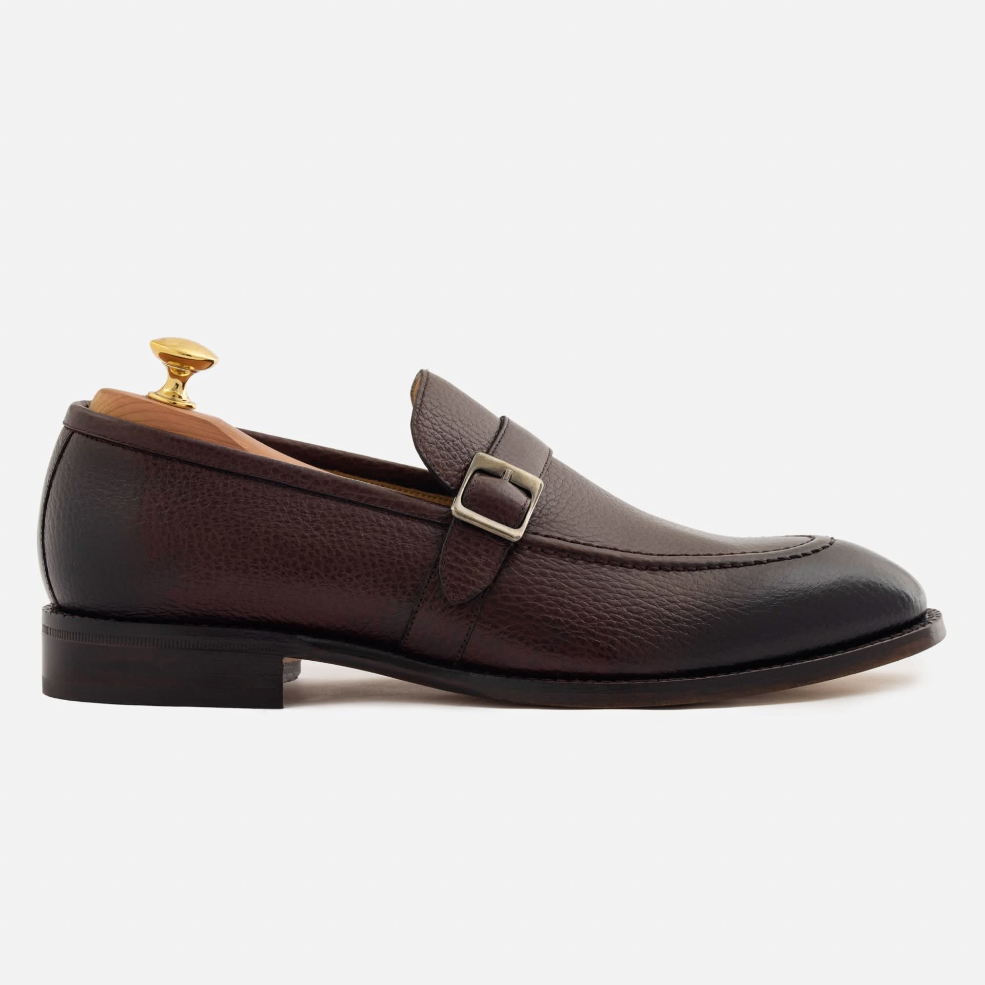 Archie Belted Loafer - Men’s  Pebbled Leather - Image 7