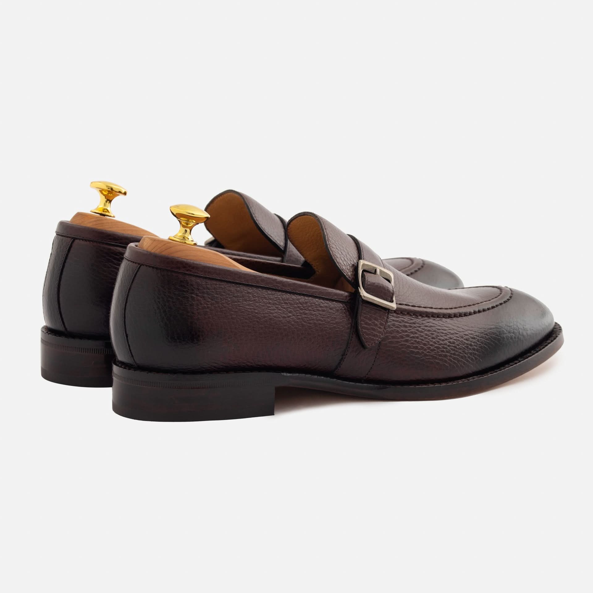 Archie Belted Loafer - Men’s  Pebbled Leather - Image 8