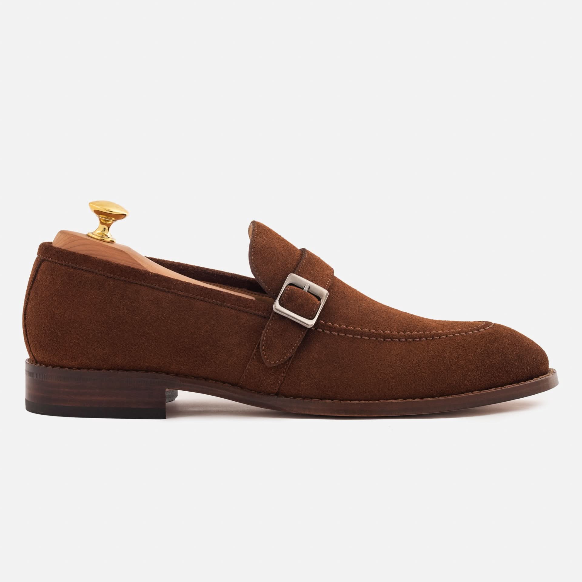Archie Belted Loafer - Men’s Water-Repellent Suede - Image 7