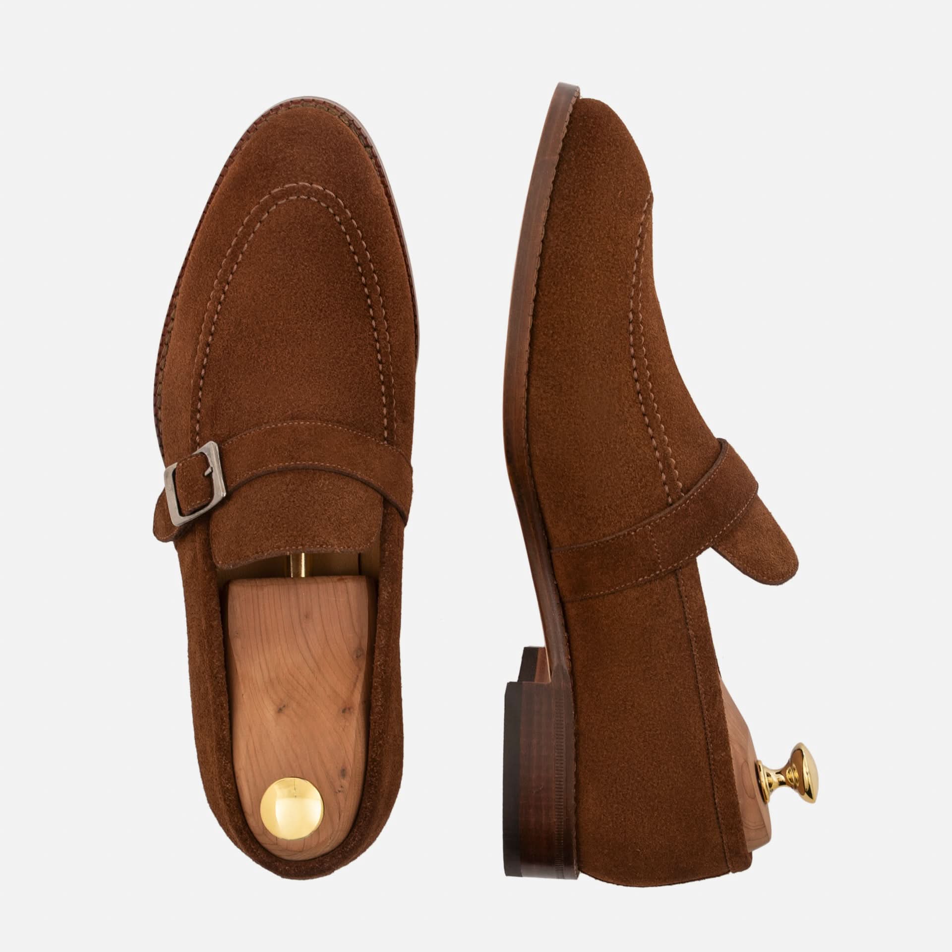 Archie Belted Loafer - Men’s Water-Repellent Suede - Image 9