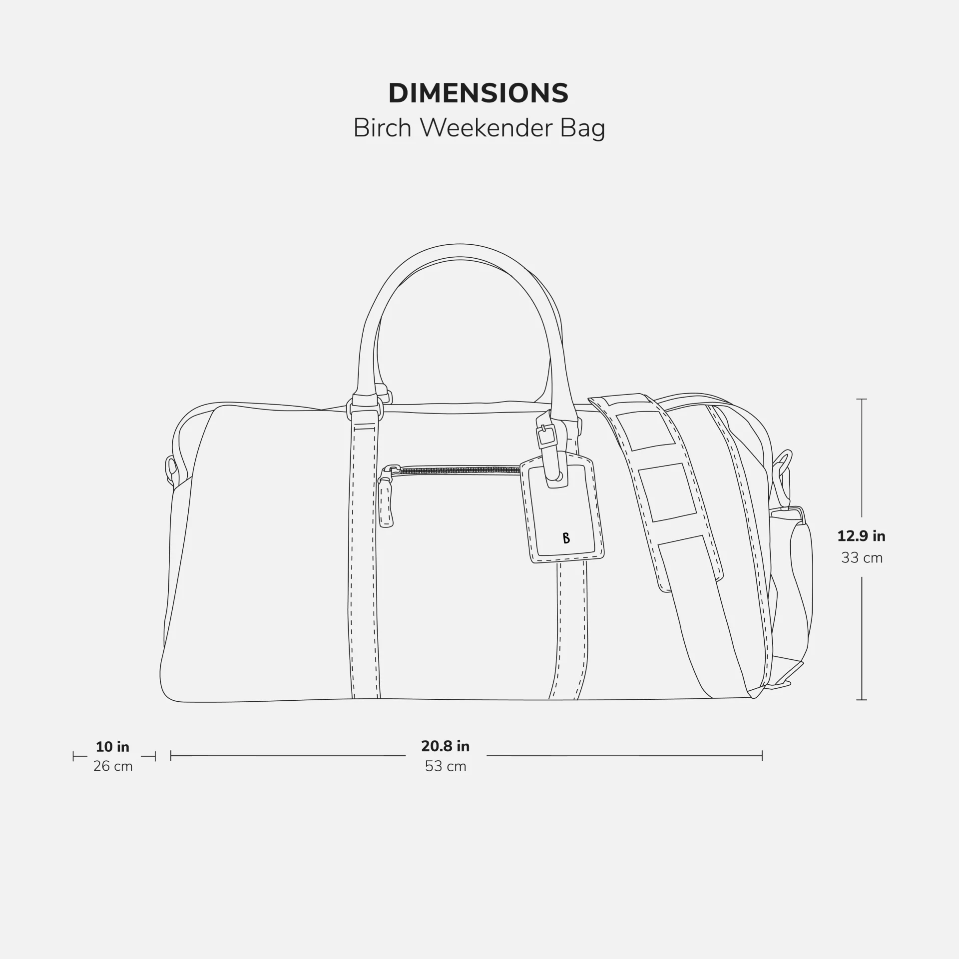 Birch Weekender Bag - Women’s Pebbled Leather - Image 18