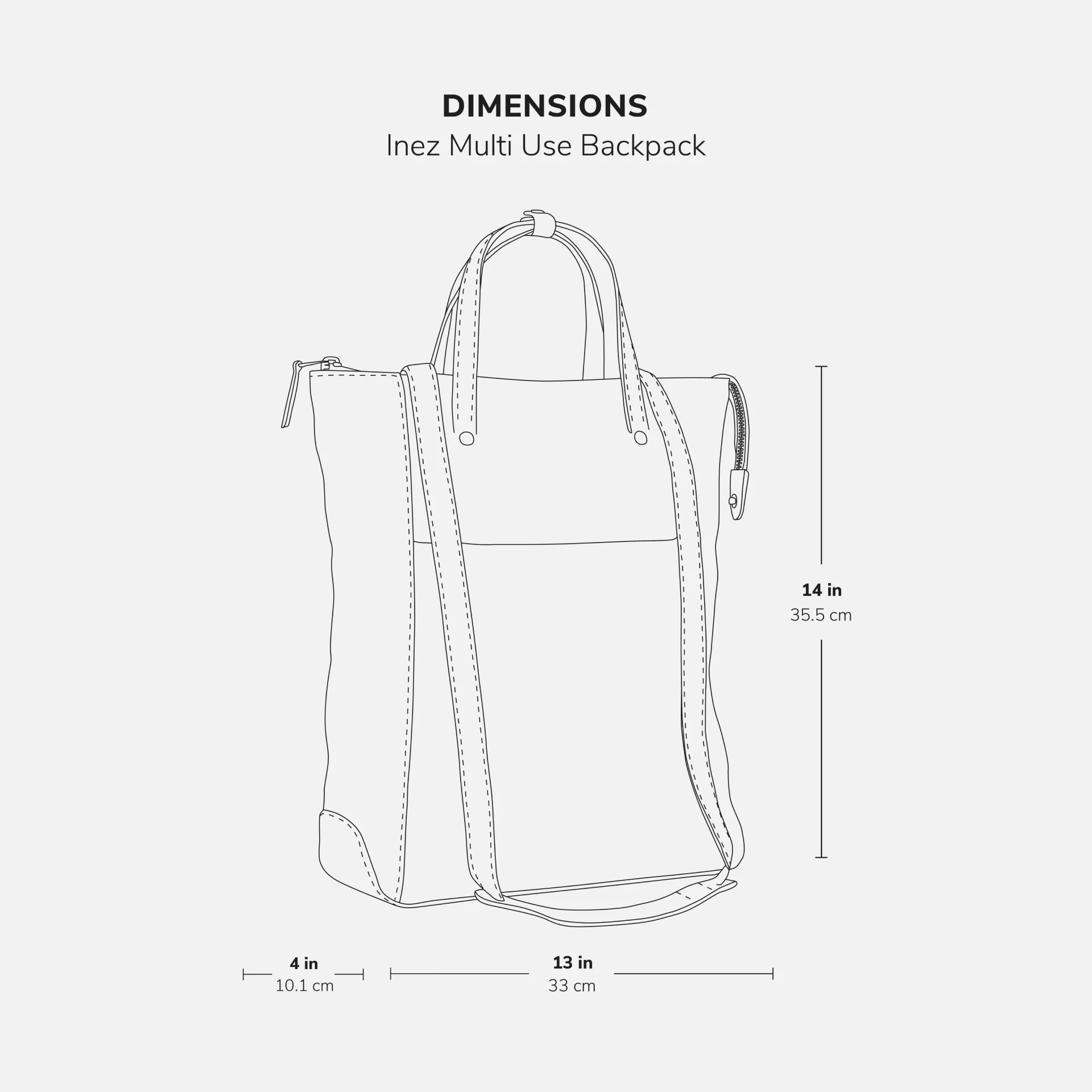 Inez Multi Use Backpack - Women’s Pebbled Leather - Image 17