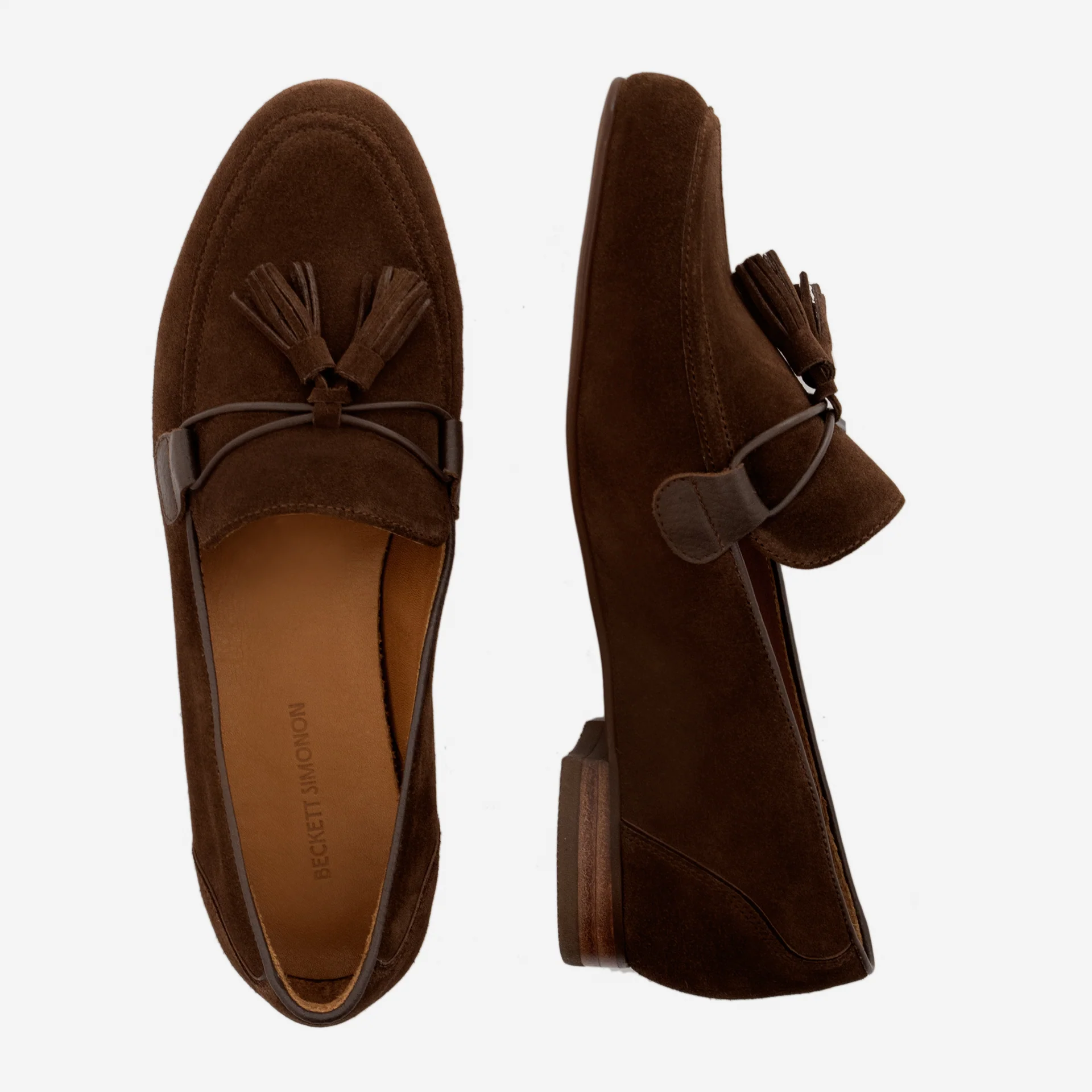 Julia Loafers - Water Repellent Suede & Full Grain Leather - Women's - Image 9