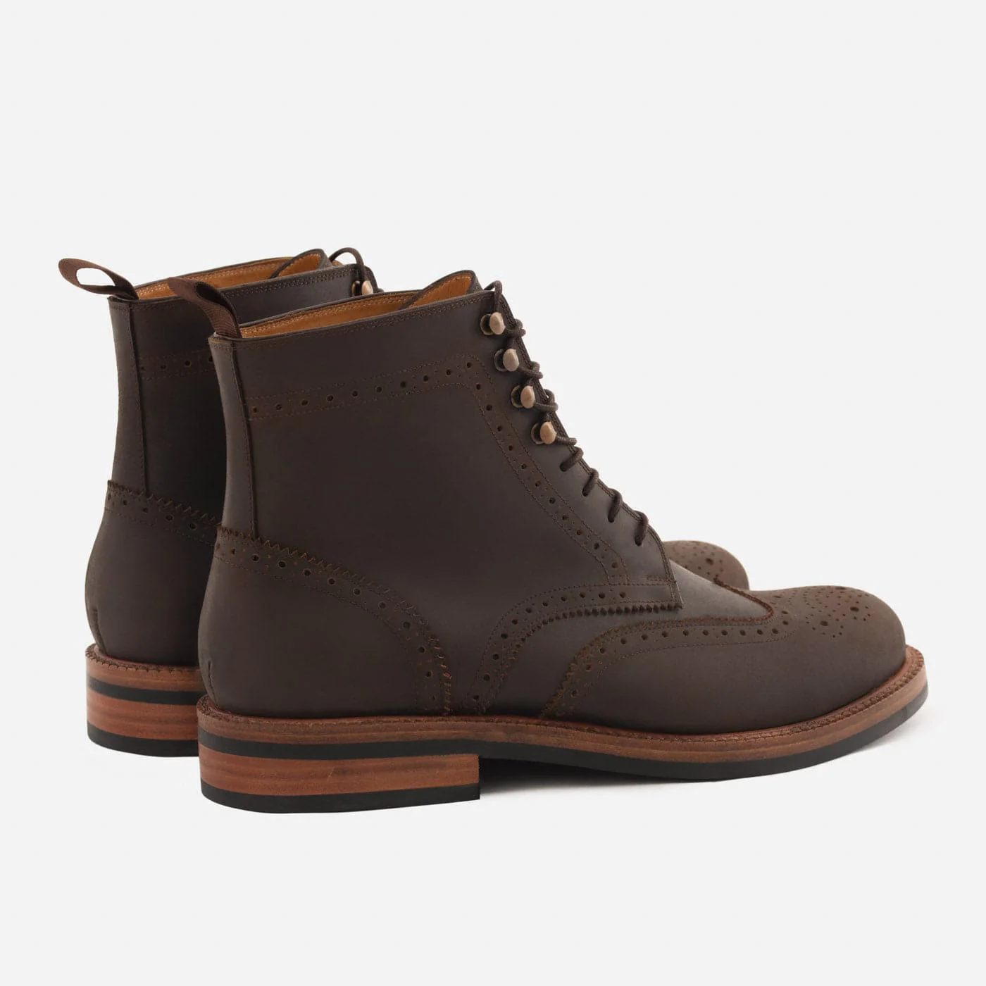 Nolan Brogue Boots - Pull-Up - Men's - Image 23