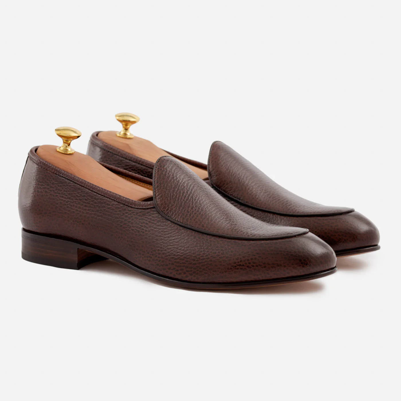 Vincent Belgian Loafers - Pebbled Leather - Men's - Image 6